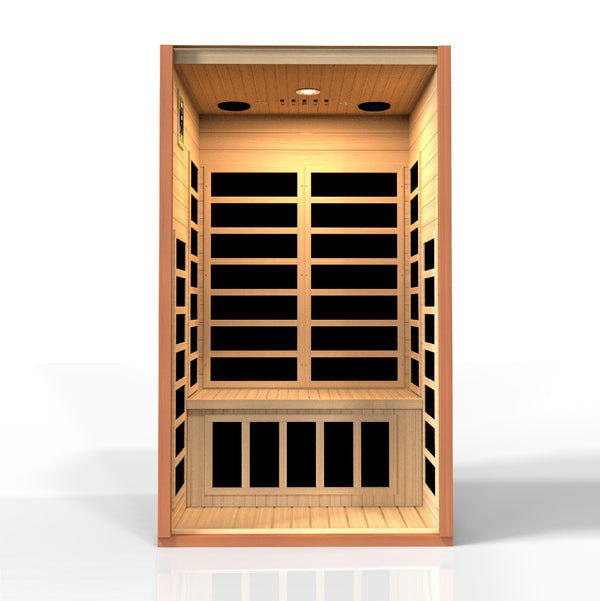 Golden Designs Avila 1-2 Person Low EMF FAR Infrared Sauna DYN-6103-01