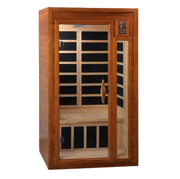 Golden Designs Barcelona Select 1-2 Person Low EMF Far Infrared Sauna Canadian Hemlock - GDI-6106-01