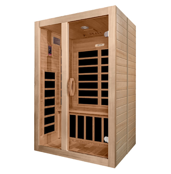 Golden Designs Santiago 2 Person Low EMF FAR Infrared Sauna