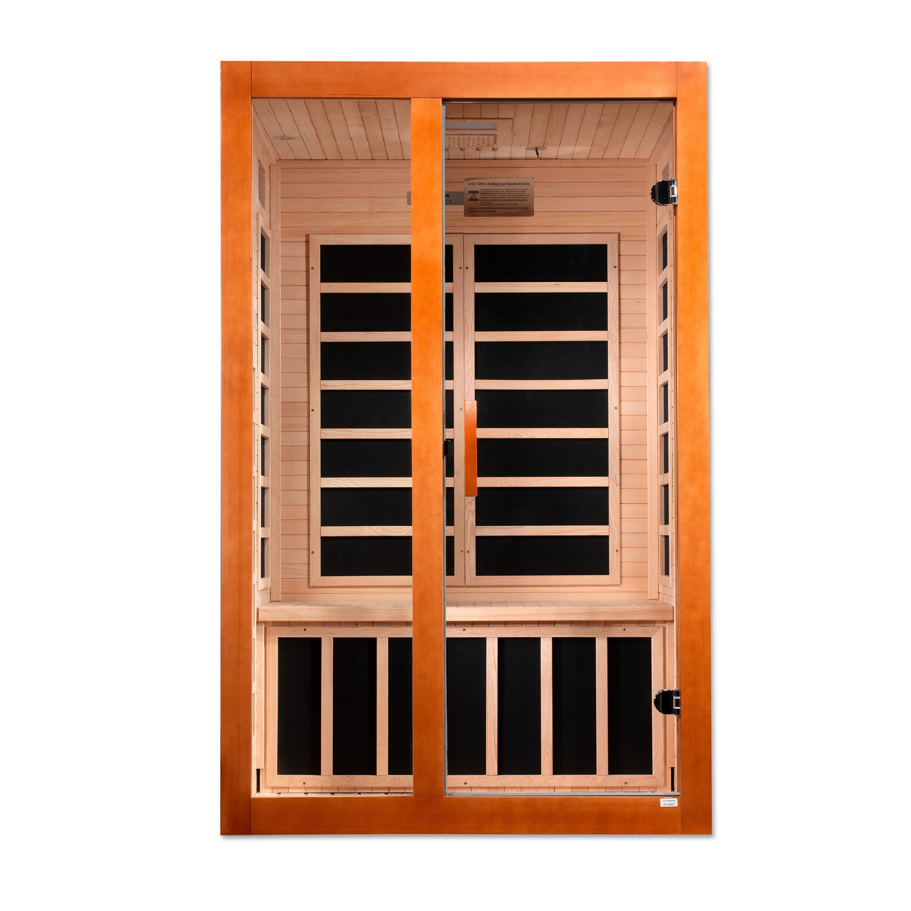 Golden Designs Santiago 2 Person Ultra Low EMF FAR Infrared Sauna  DYN-6209-02 Elite