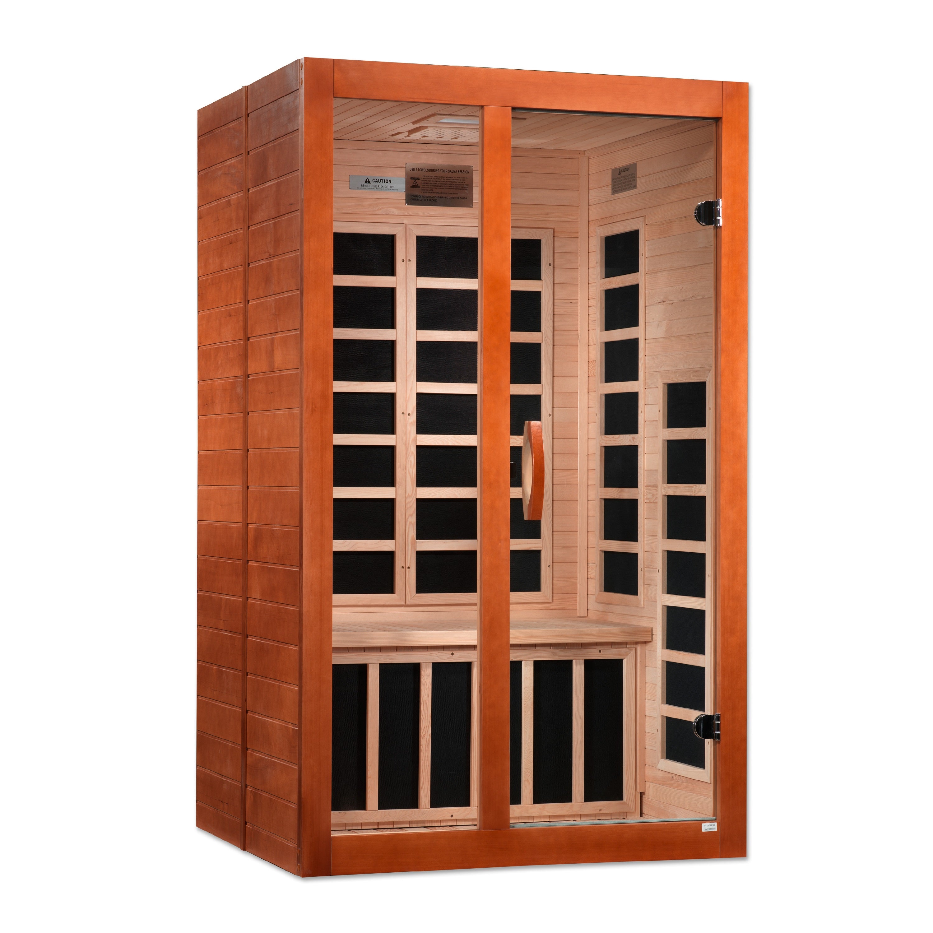 Golden Designs Santiago 2 Person Ultra Low EMF FAR Infrared Sauna  DYN-6209-02 Elite