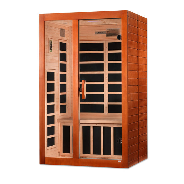 Golden Designs Santiago 2 Person Ultra Low EMF FAR Infrared Sauna  DYN-6209-02 Elite