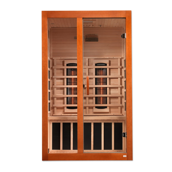 Golden Designs Santiago 2 Person Full Spectrum Infrared Sauna - Canadian Hemlock DYN-6209-03 FS