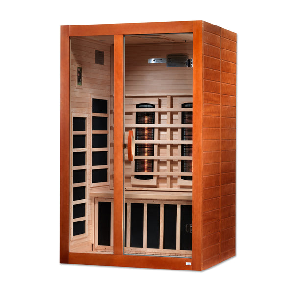 Golden Designs Santiago 2 Person Full Spectrum Infrared Sauna - Canadian Hemlock DYN-6209-03 FS