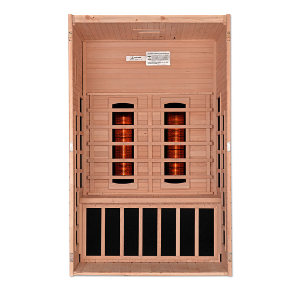 Golden Designs Santiago 2 Person Full Spectrum Infrared Sauna - Canadian Hemlock DYN-6209-03 FS