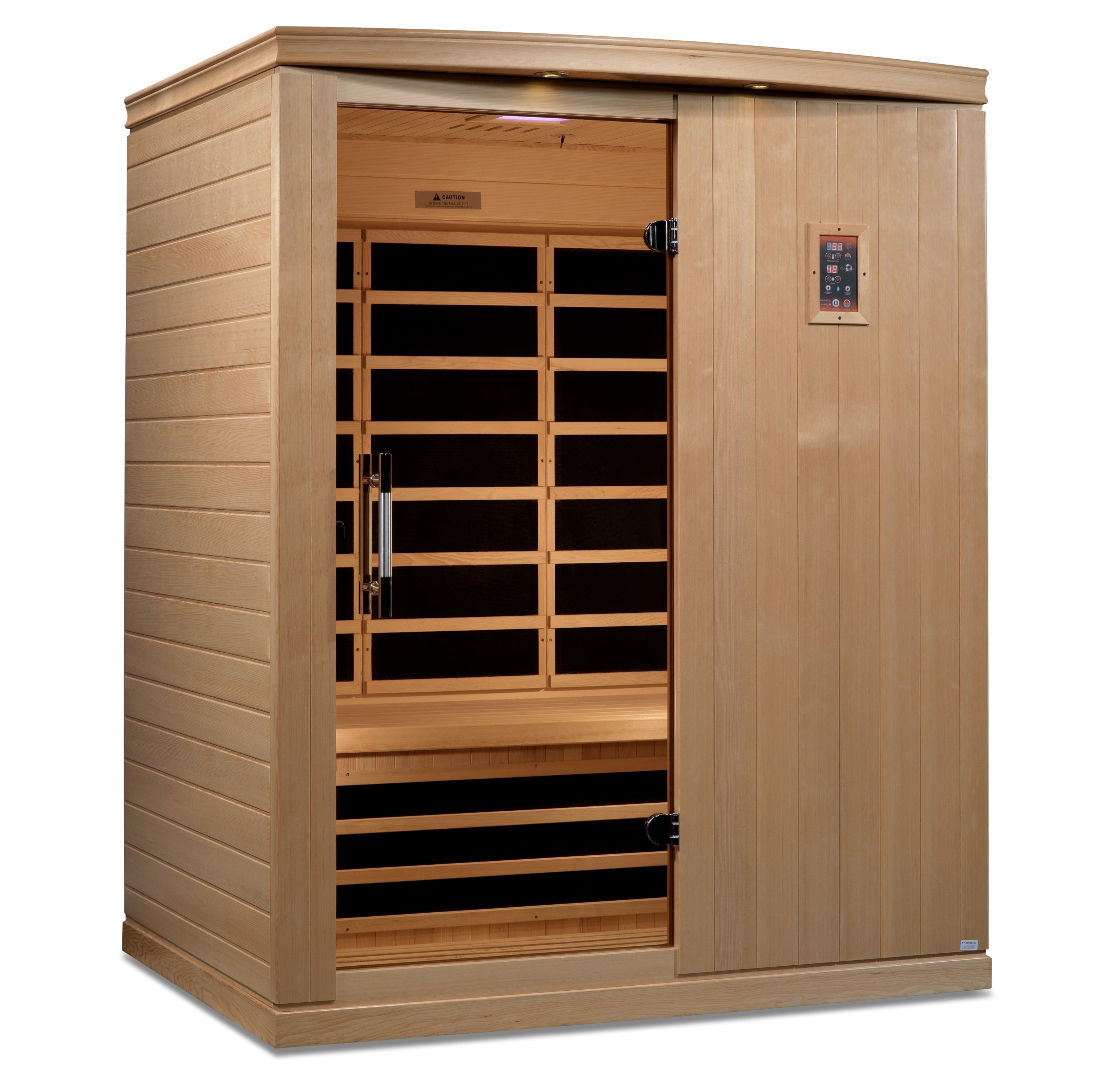 Golden Designs Madrid Elite 3 Person Ultra Low EMF FAR Infrared Sauna