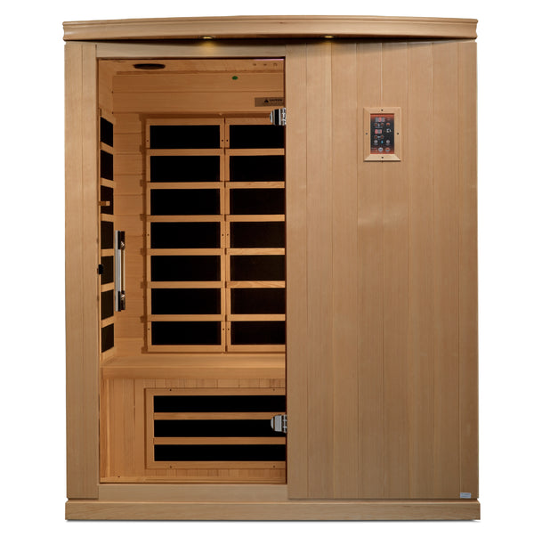 Golden Designs Madrid Elite 3 Person Ultra Low EMF FAR Infrared Sauna