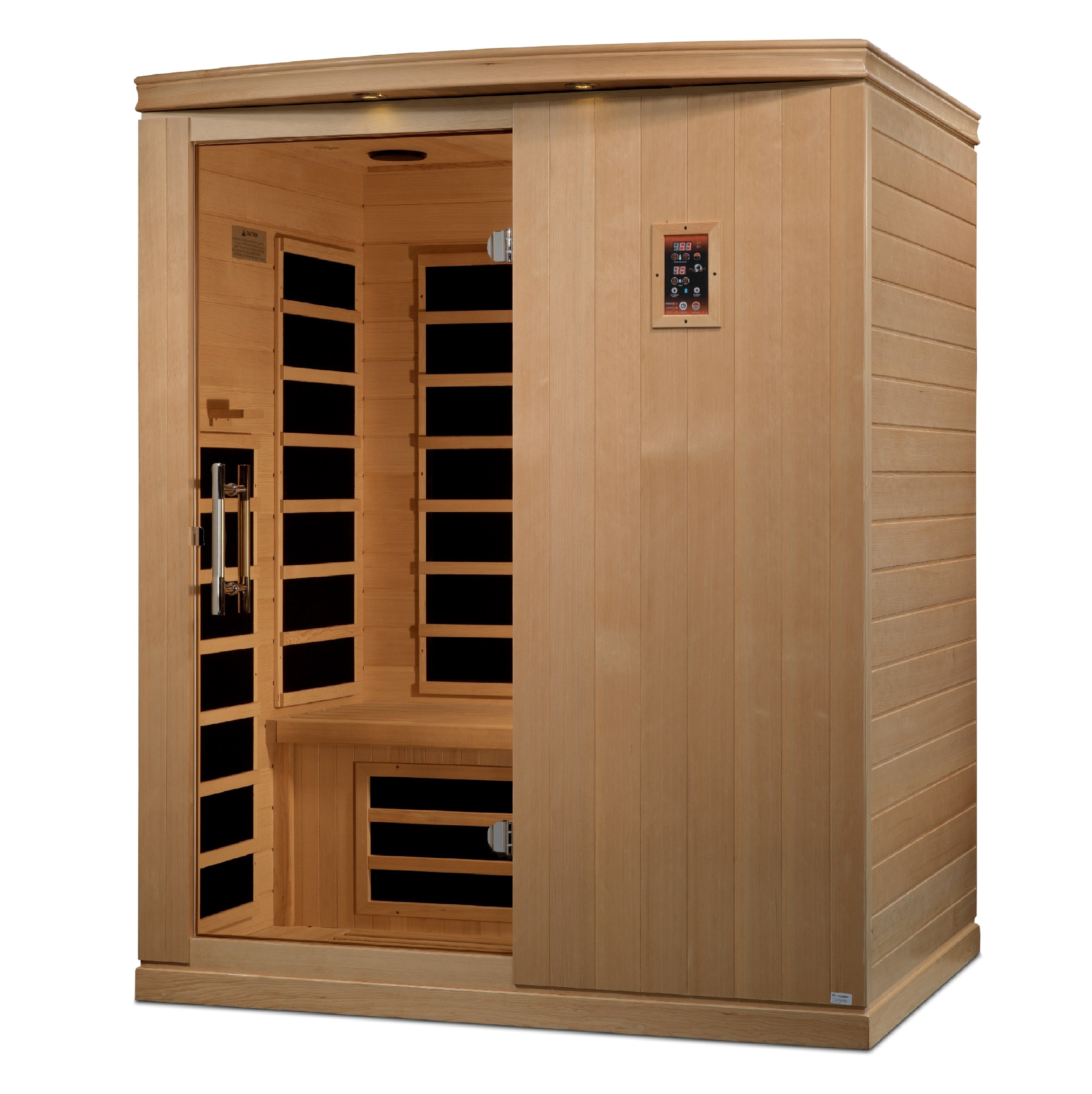 Golden Designs Madrid Elite 3 Person Ultra Low EMF FAR Infrared Sauna