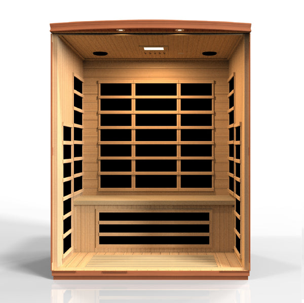 Golden Designs Lugano 3 Person Ultra Low EMF FAR Infrared Sauna DYN-6336-02