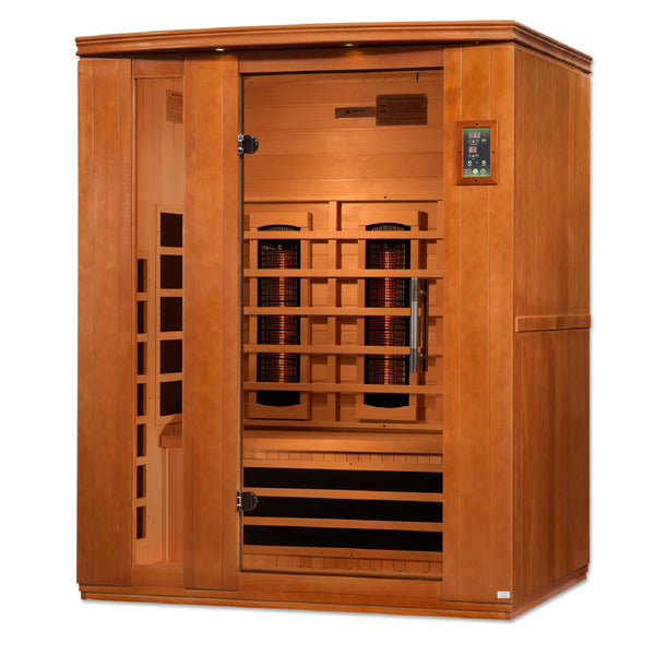 Golden Designs Lugano 3 Person Full Spectrum Infrared Sauna - Canadian Hemlock