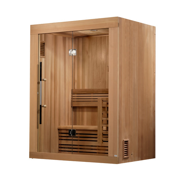 Golden Designs "Sundsvall Edition" 2 Person Traditional Steam Sauna - Canadian Red Cedar GDI-7289-01