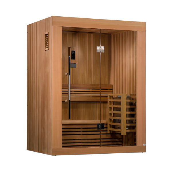 Golden Designs "Sundsvall Edition" 2 Person Traditional Steam Sauna - Canadian Red Cedar GDI-7289-01