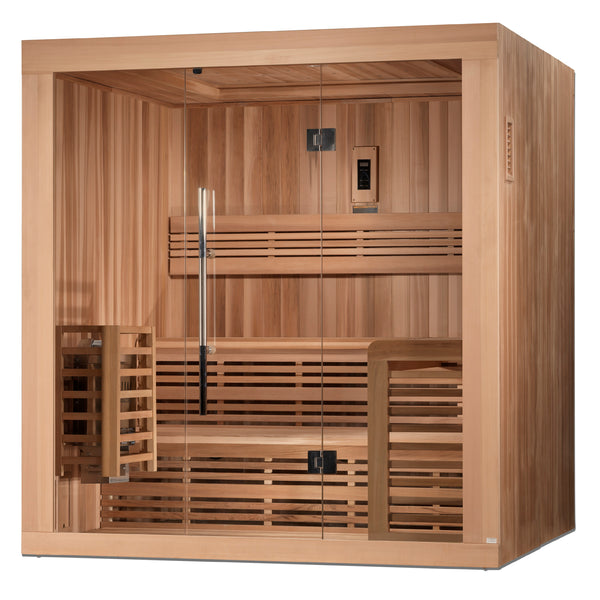 Golden Designs "Osla Edition" 6 Person Traditional Steam Sauna - Canadian Red Cedar