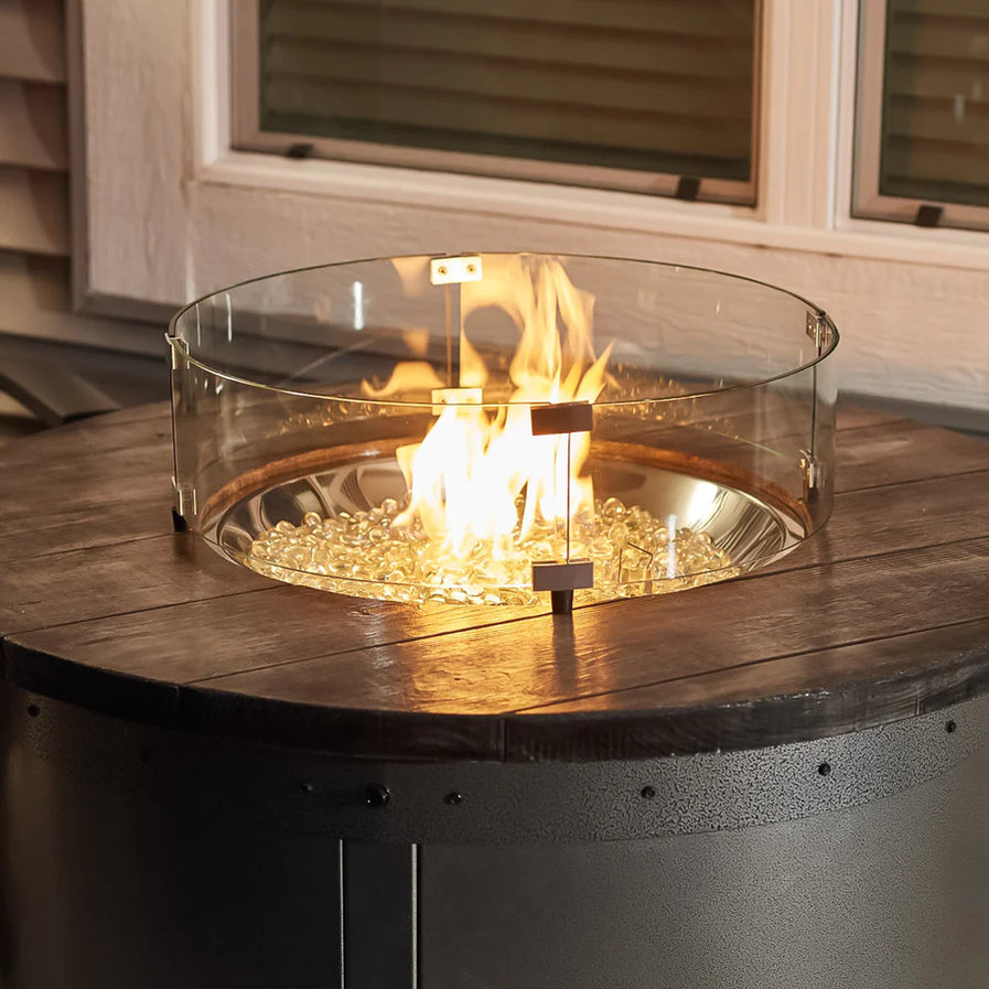 Outdoor Greatroom Edison Round 39-Inch Gas Fire Pit Table  ED-20