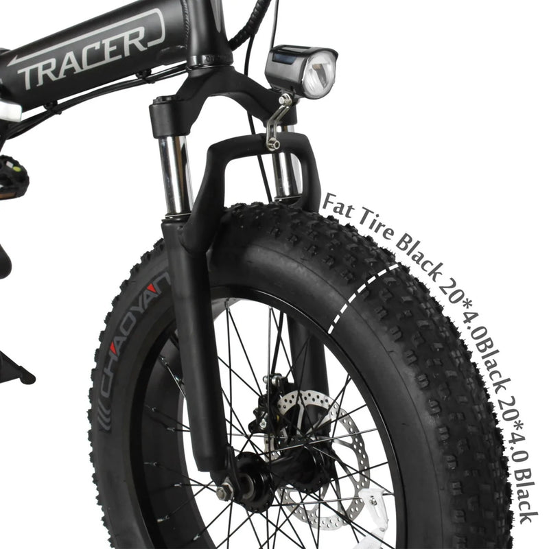 Tracer 500W 20" Coyote Foldable Electric Bike MB-EB-COYOTE-MBK/BK