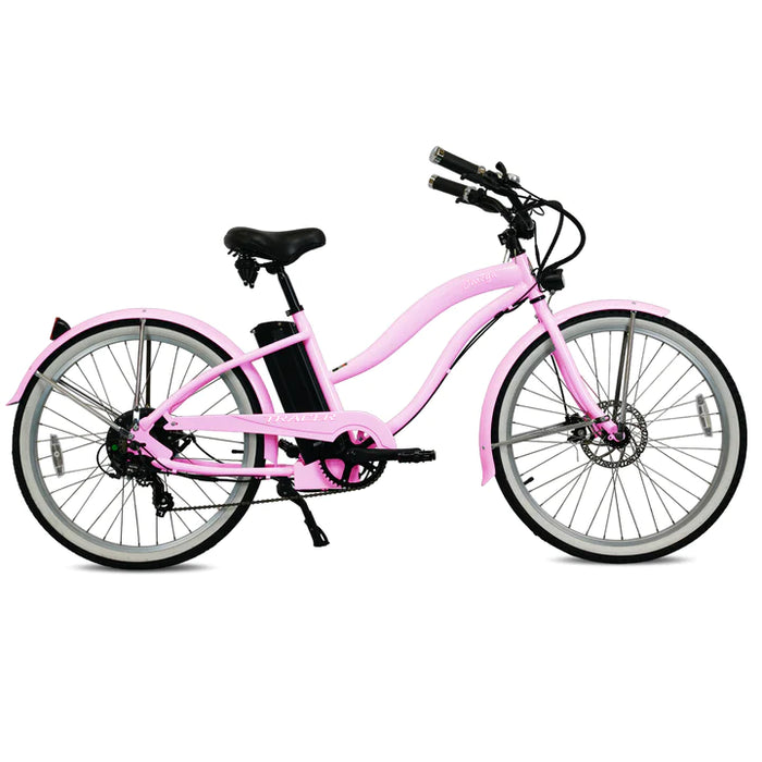 Tracer 500W 26" Omega Women's Beach Cruiser Electric Bike  MB-EB-OMEGA-F-BK/ BK