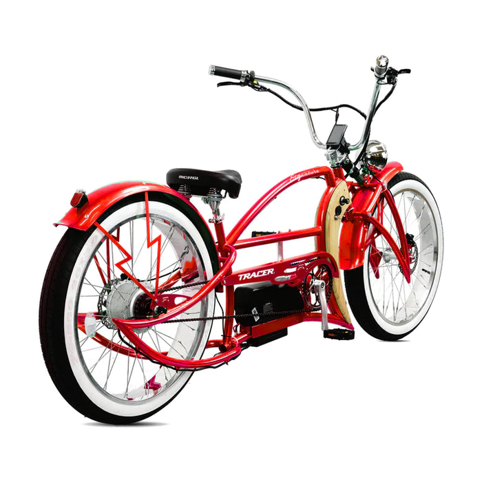 Tracer 800W Signature Pro Chopper Cruiser Electric Bike MB-EB-Signature Pro-BK