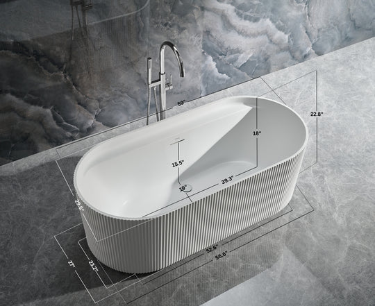 Ancerre Designs Momo Freestanding Acrylic Bathtub