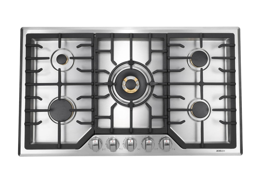 ROBAM G Model 30-Inch 5 Burners Stainless Steel Gas Cooktop (G513)