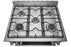 ROBAM 30-Inch 5 Cu. Ft. Oven Dual Fuel Gas Range with 5 Sealed Brass Burners in Stainless Steel (G517K)