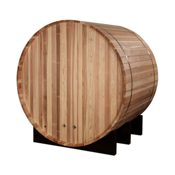 Golden Designs "St. Moritz" 2 Person Barrel Traditional Sauna - Pacific Cedar GDI-B002-01