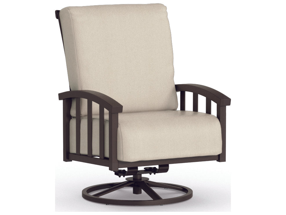 Homecrest Liberty Cushion Aluminum Swivel Rocker Lounge Chair