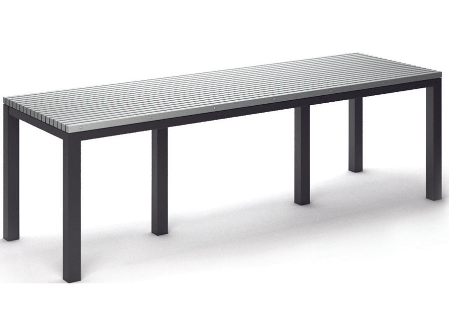 Homecrest Eden Aluminum 110''W x 35''D Rectangular Counter Table