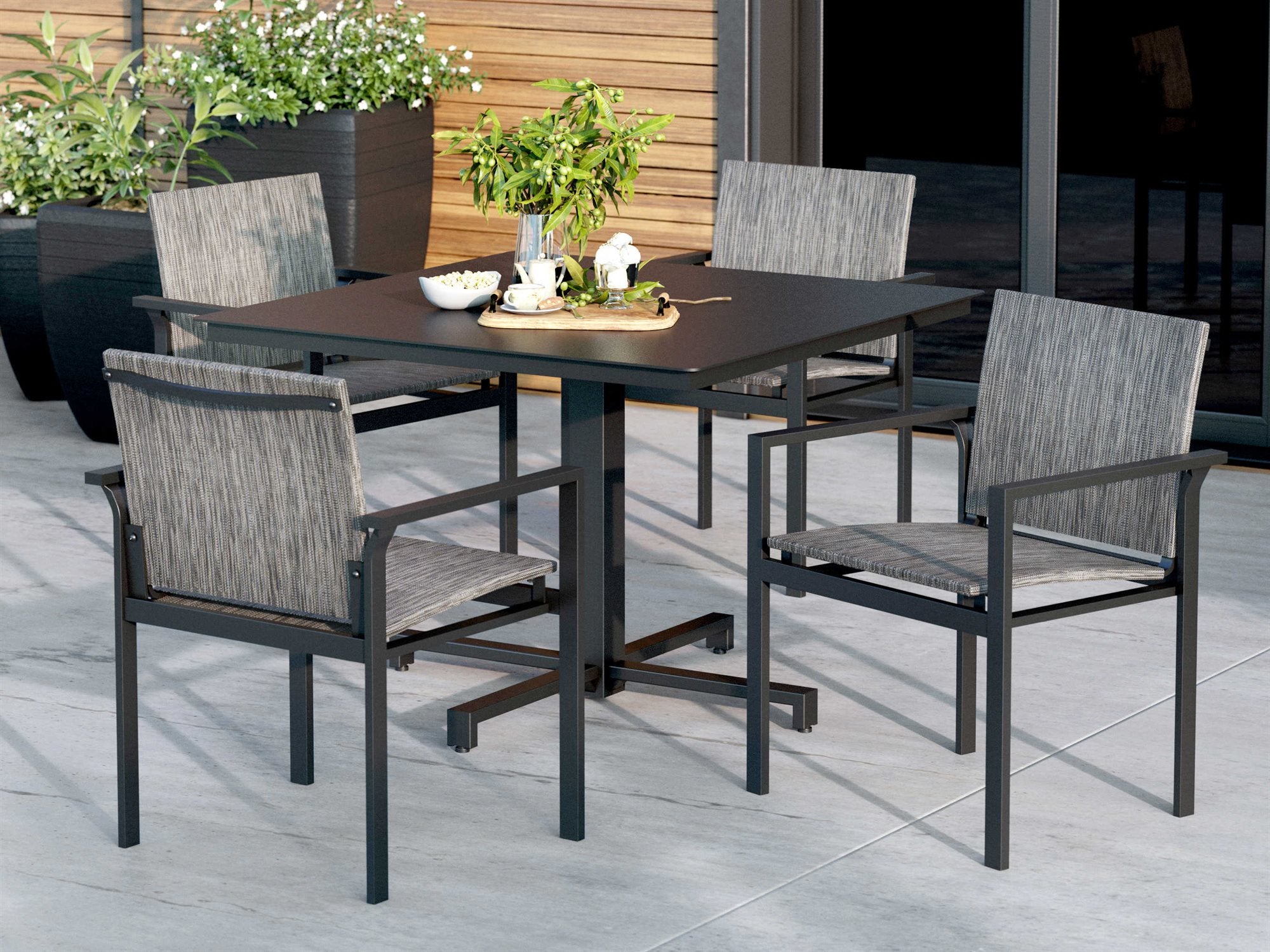 Homecrest Allure Sling Aluminum Dining 5 PC Set