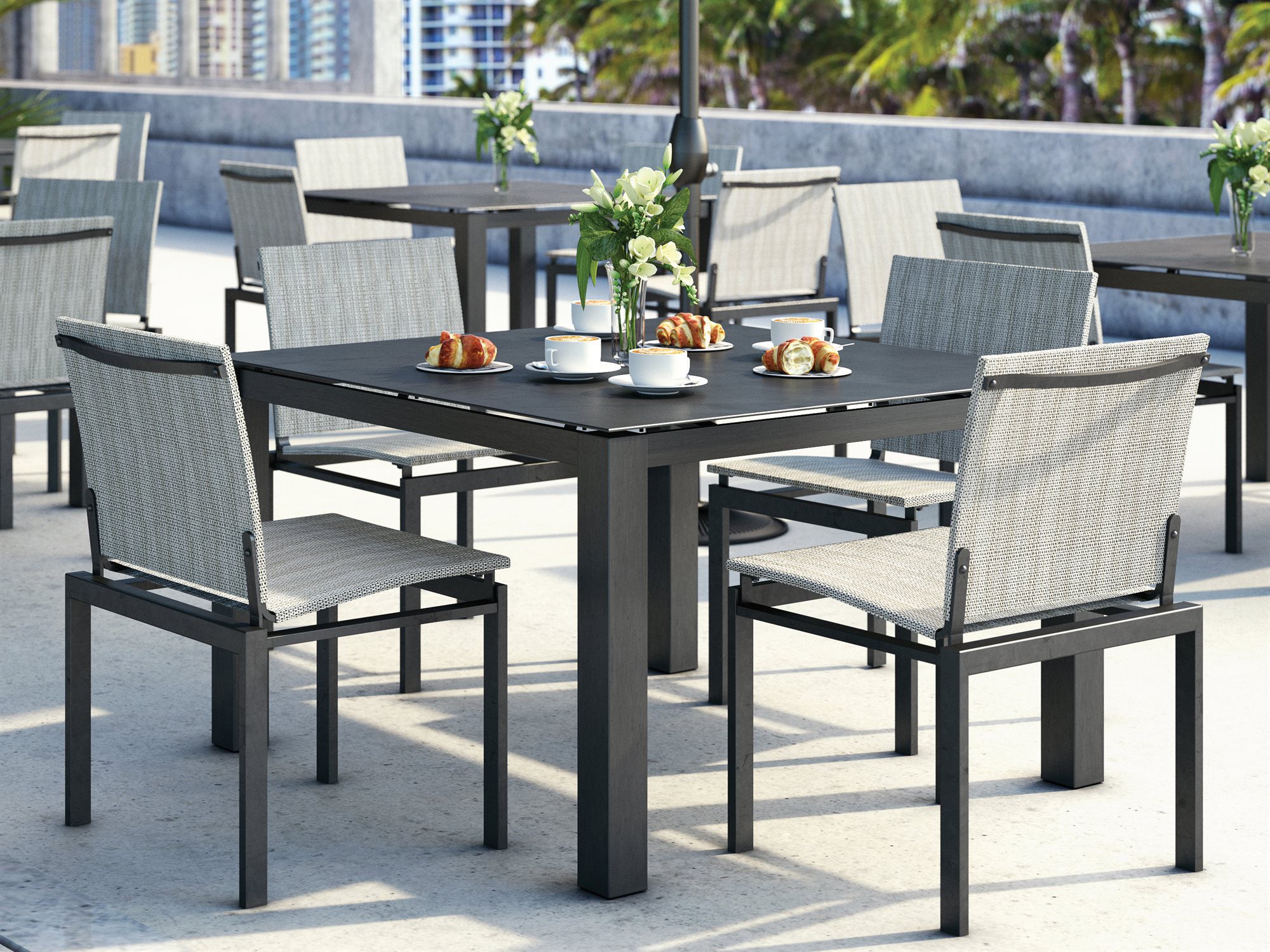 Homecrest Allure Aluminum 5 PC Dining Set