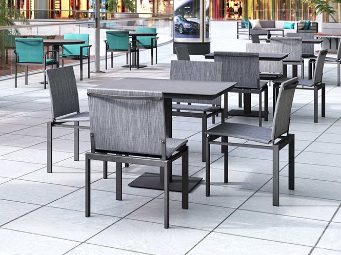 Homecrest Allure Sling Aluminum Dining 6 PC Set