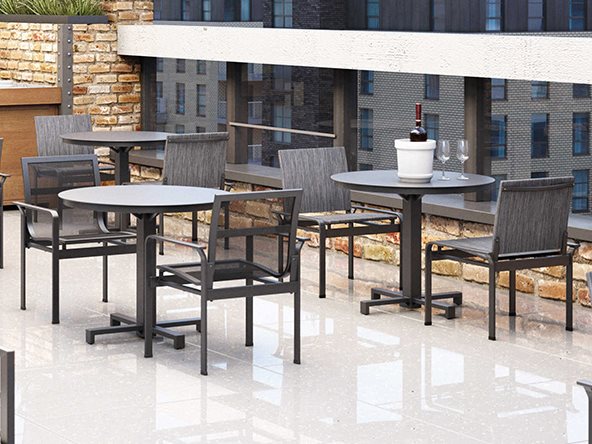 Homecrest Elevate Sling Aluminum Dining 8 PC Set