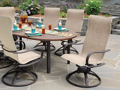 Homecrest Holly Hill Sling Aluminum Dining 7 PC Set