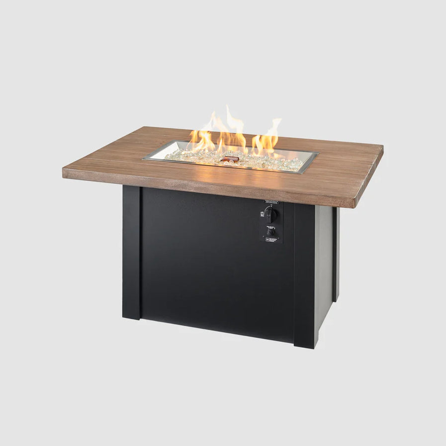 Outdoor Greatroom Havenwood 44-Inch Rectangular Gas Fire Pit Table HWDG-1224-K