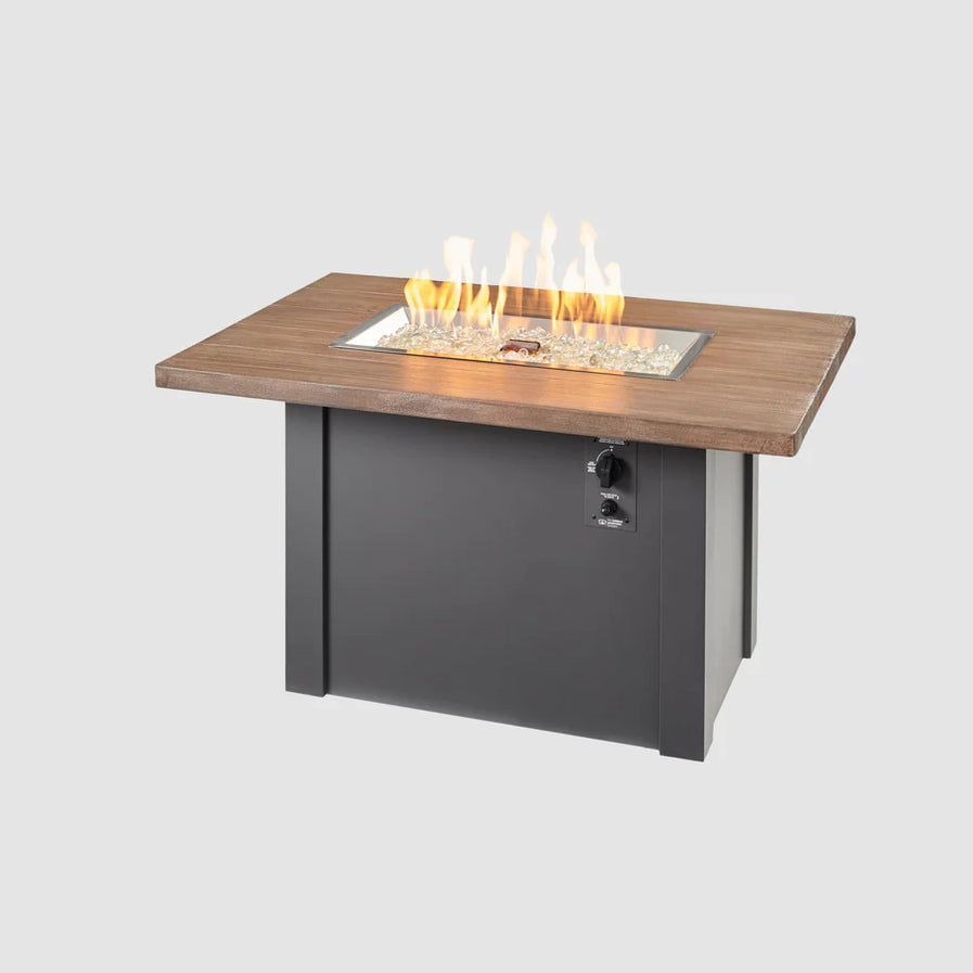 Outdoor Greatroom Havenwood 44-Inch Rectangular Gas Fire Pit Table HWDG-1224-K