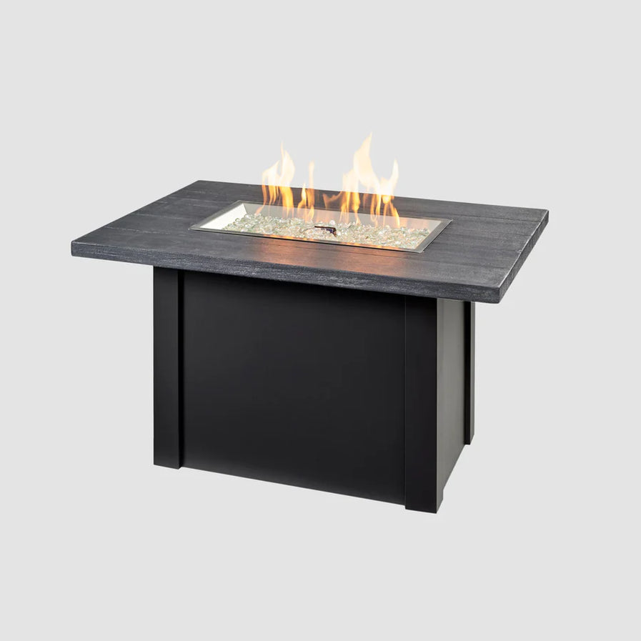 Outdoor Greatroom Havenwood 44-Inch Rectangular Gas Fire Pit Table HWDG-1224-K