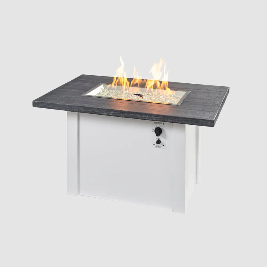 Outdoor Greatroom Havenwood 44-Inch Rectangular Gas Fire Pit Table HWDG-1224-K