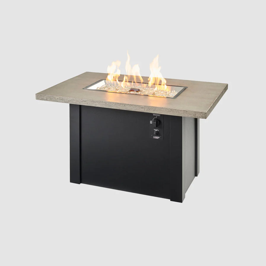 Outdoor Greatroom Havenwood 44-Inch Rectangular Gas Fire Pit Table HWDG-1224-K