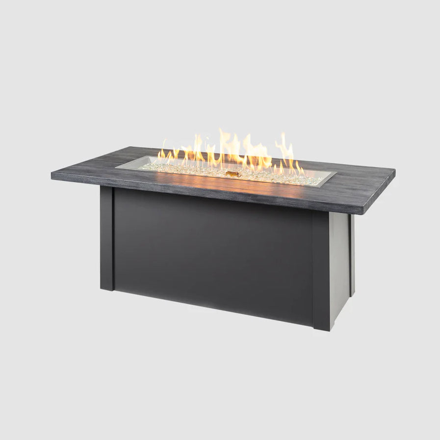 Outdoor Greatroom Havenwood 62-Inch Rectangular Gas Fire Pit Table HWPG1242DLP-K