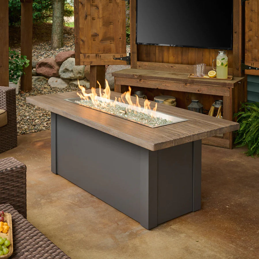 Outdoor Greatroom Havenwood 62-Inch Rectangular Gas Fire Pit Table HWPG1242DLP-K