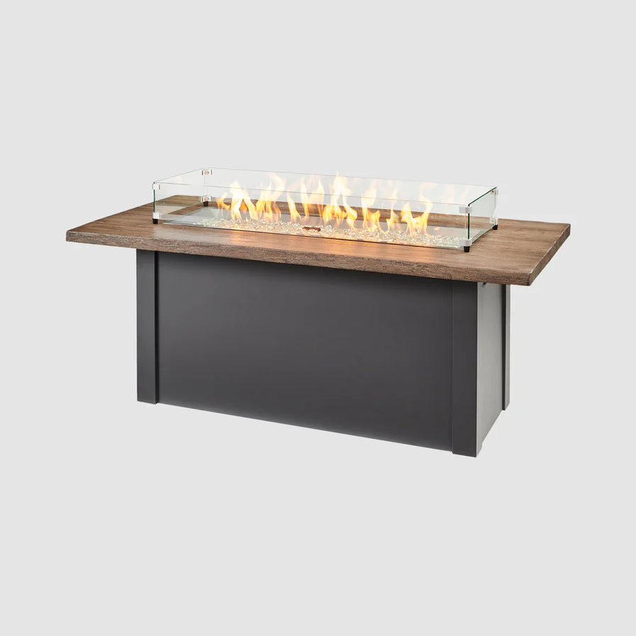 Outdoor Greatroom Havenwood 62-Inch Rectangular Gas Fire Pit Table HWPG1242DLP-K