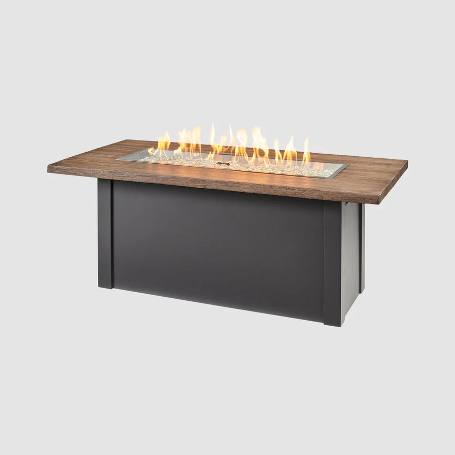 Outdoor Greatroom Havenwood 62-Inch Rectangular Gas Fire Pit Table HWPG1242DLP-K