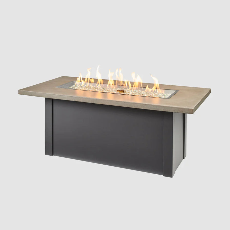 Outdoor Greatroom Havenwood 62-Inch Rectangular Gas Fire Pit Table HWPG1242DLP-K