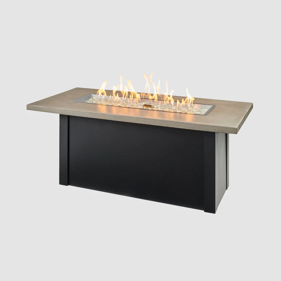 Outdoor Greatroom Havenwood 62-Inch Rectangular Gas Fire Pit Table HWPG1242DLP-K