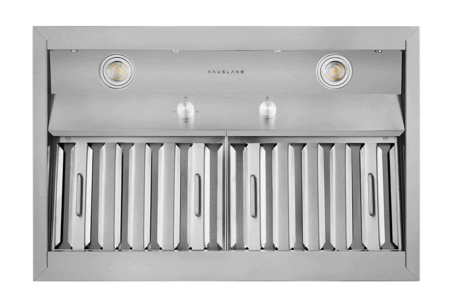 Hauslane 18.5" Deep 800 CFM Convertible Built-In Insert Range Hood in Stainless Steel (IN-R200SS-40)