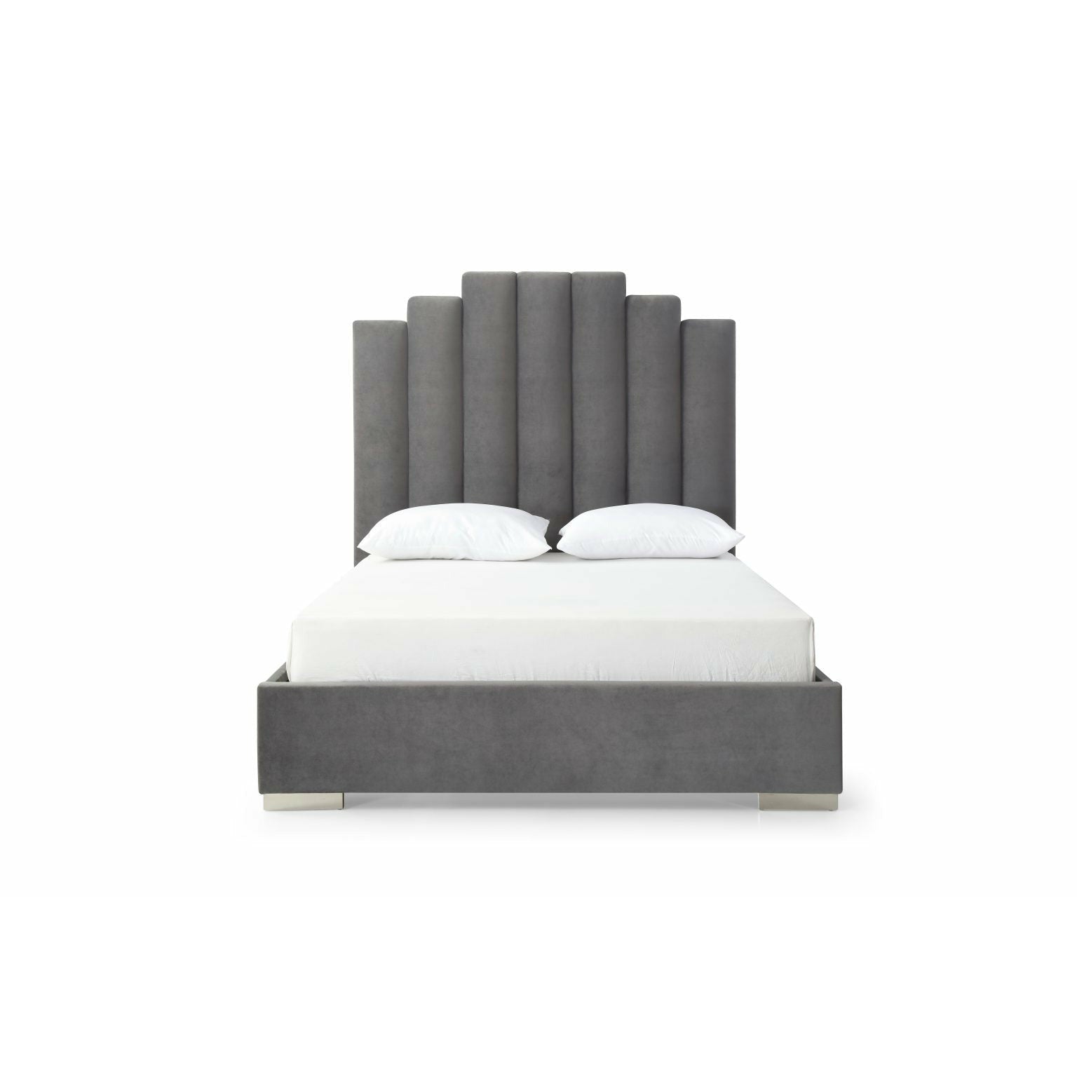 Whiteline Modern Living - Jordan Queen Bed BQ1688F-GRY