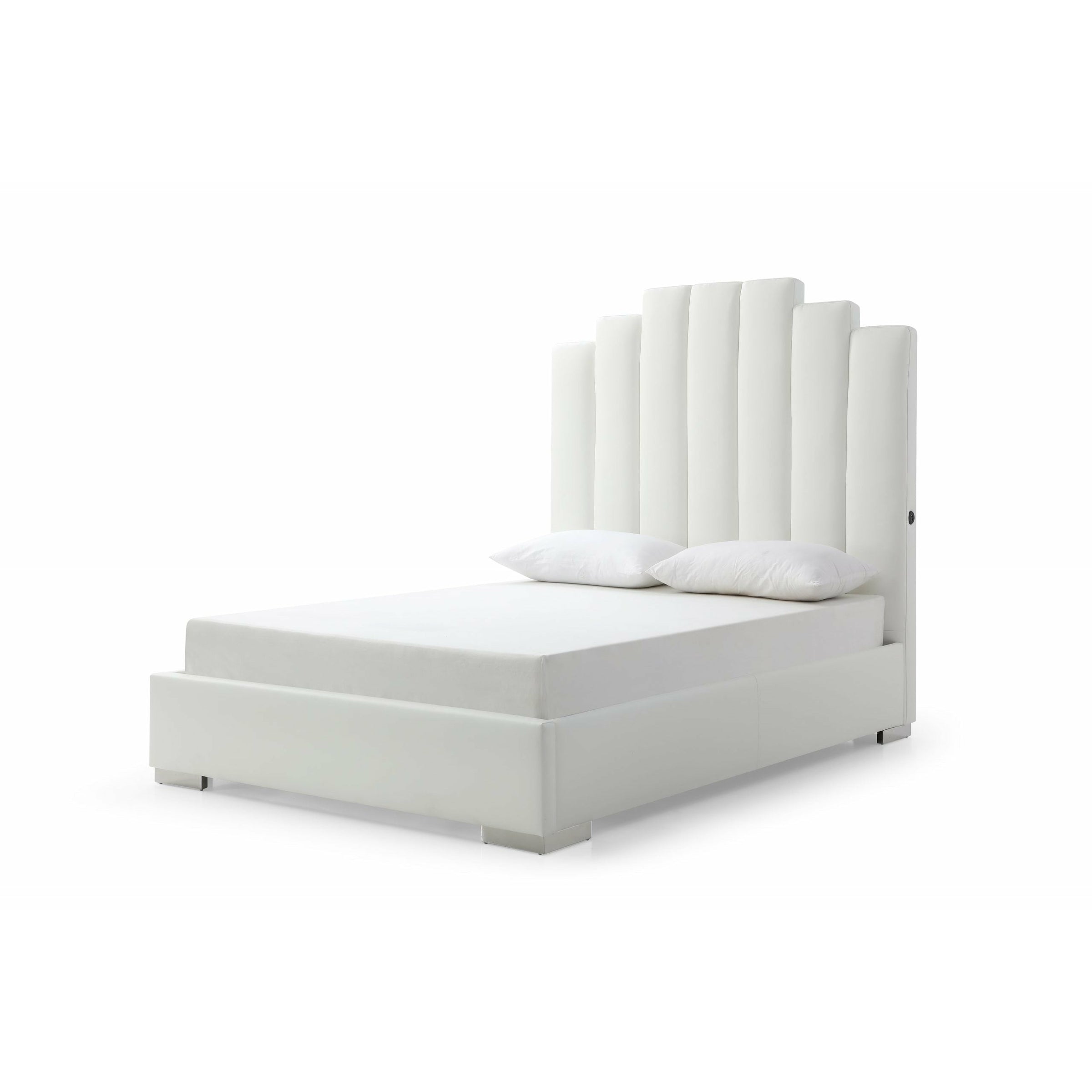 Whiteline Modern Living - Jordan Queen Bed BQ1688F-GRY