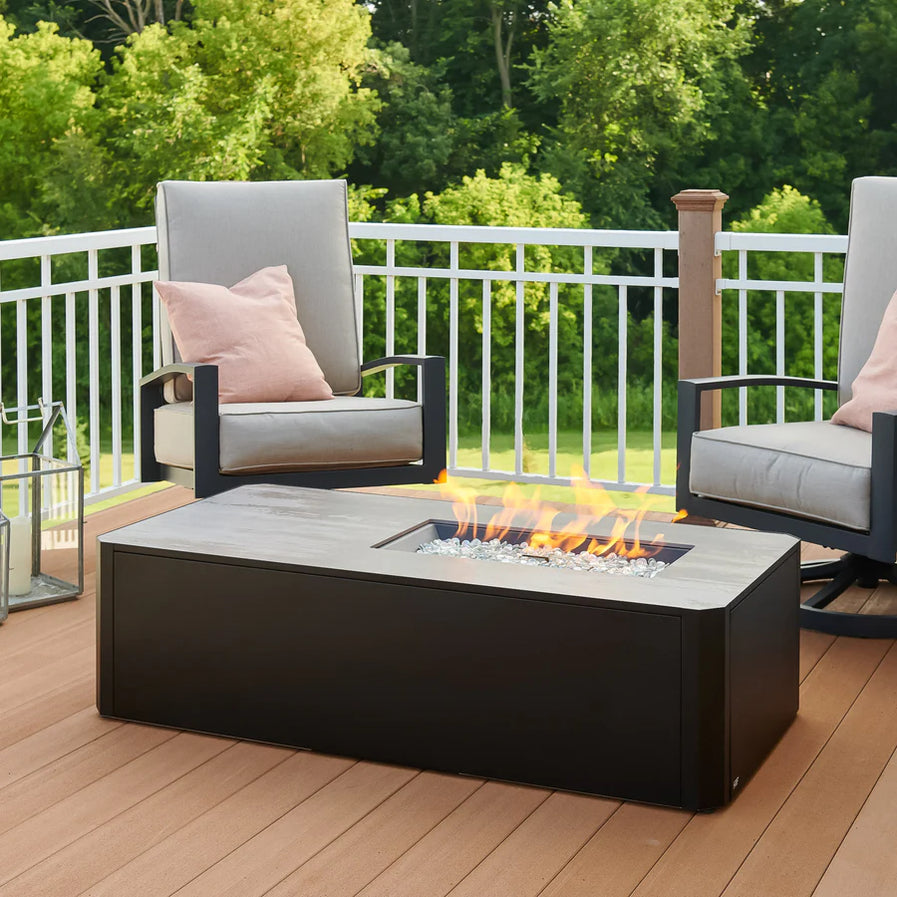 Outdoor Greatroom Kinney 55-Inch Rectangular Gas Fire Pit Table  KN-1224