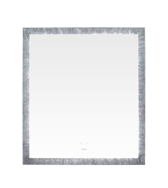 Ancerre Designs Frysta Led Frameless Rectangular Mirror Lighted Bathroom Vanity With Dimmer And Defogger