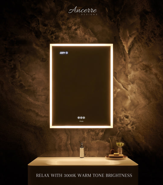 Ancerre Designs Pagani Led Mirror Cabinet With Defogger, Dimmer, Magnifier & Usb Outlet