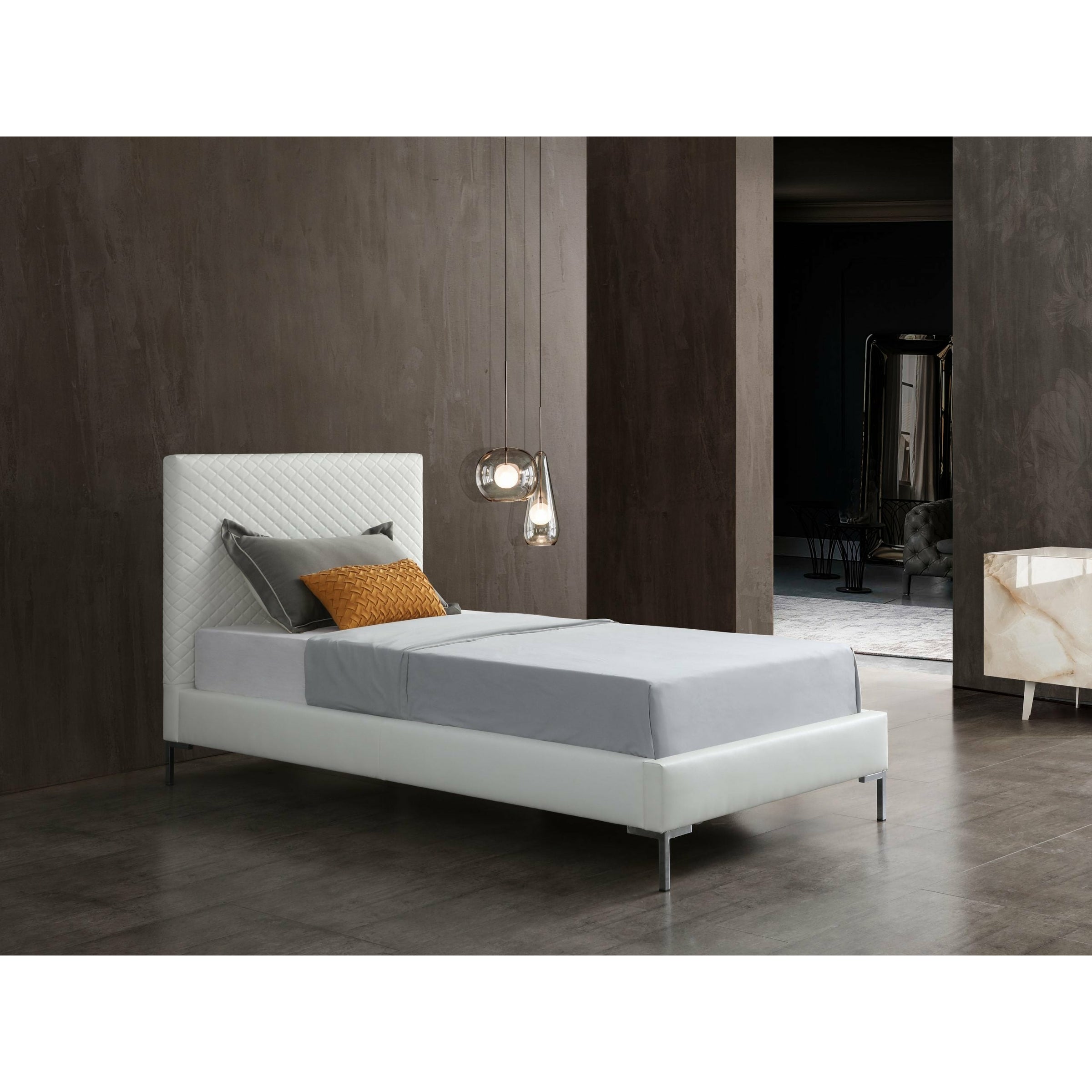 Whiteline Modern Living - Liz Twin Bed BT1689P-DGRY